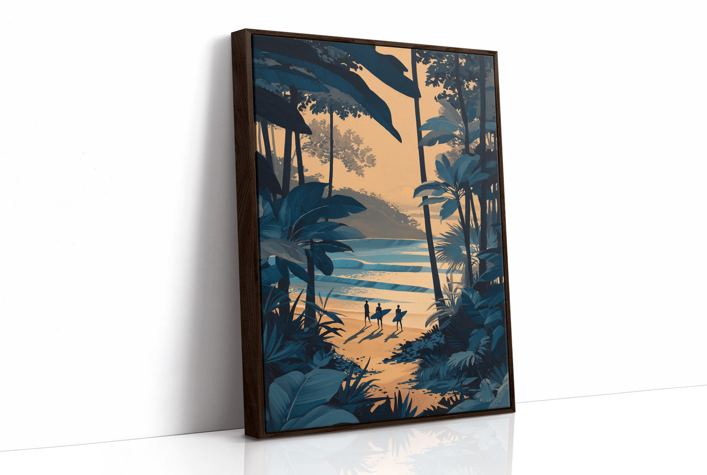 Surfers Chase Golden Hour Tides