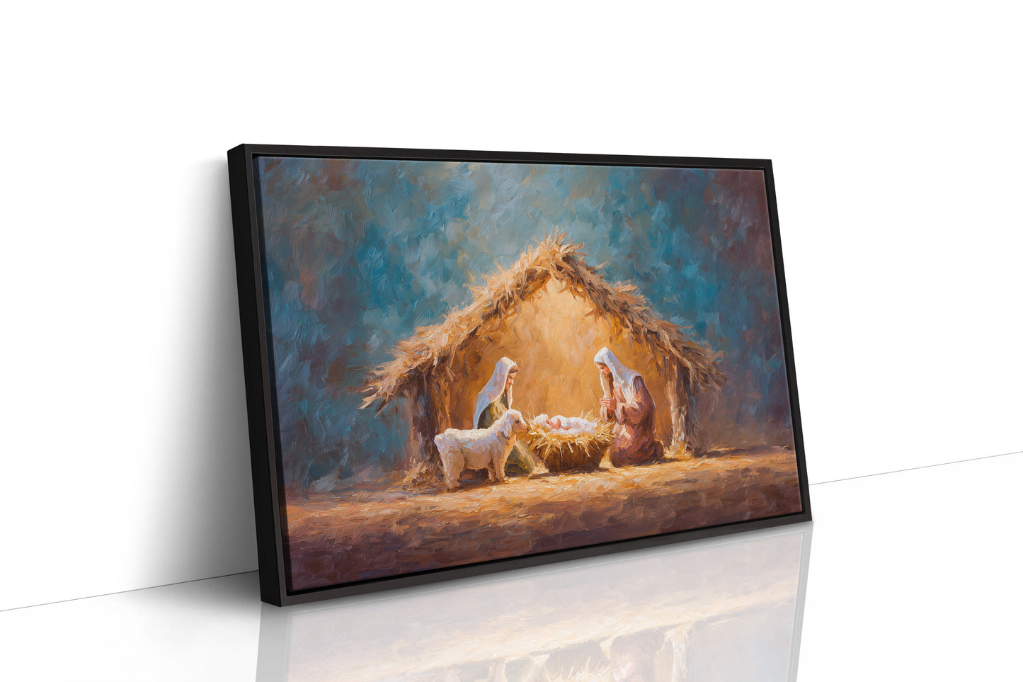 Sacred Light Among Humble Straw