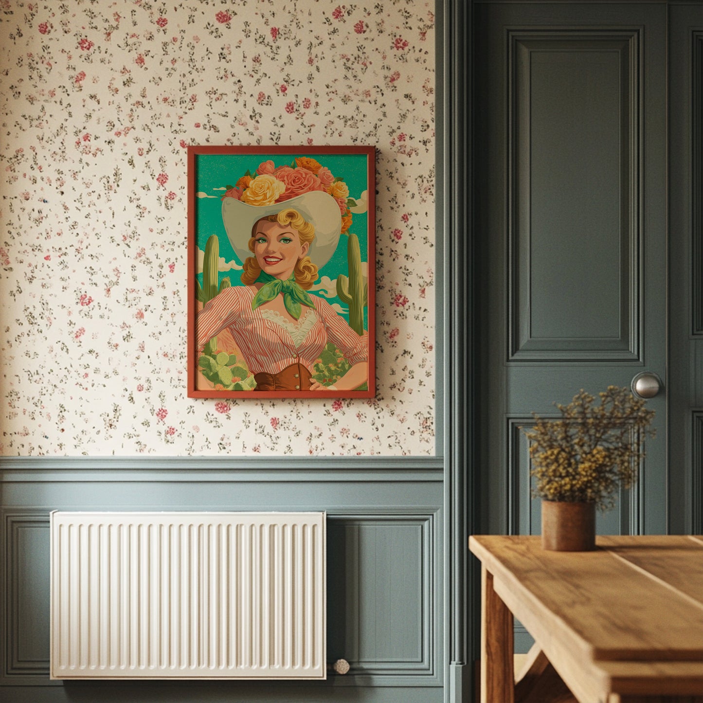 Desert Roses Bloom In Turquoise