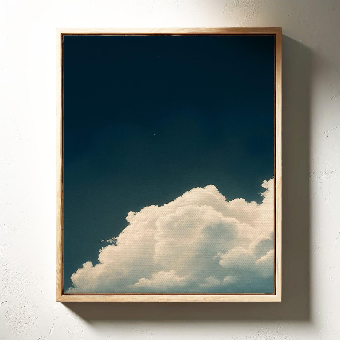 Rising Cloud Beneath Deep Sky