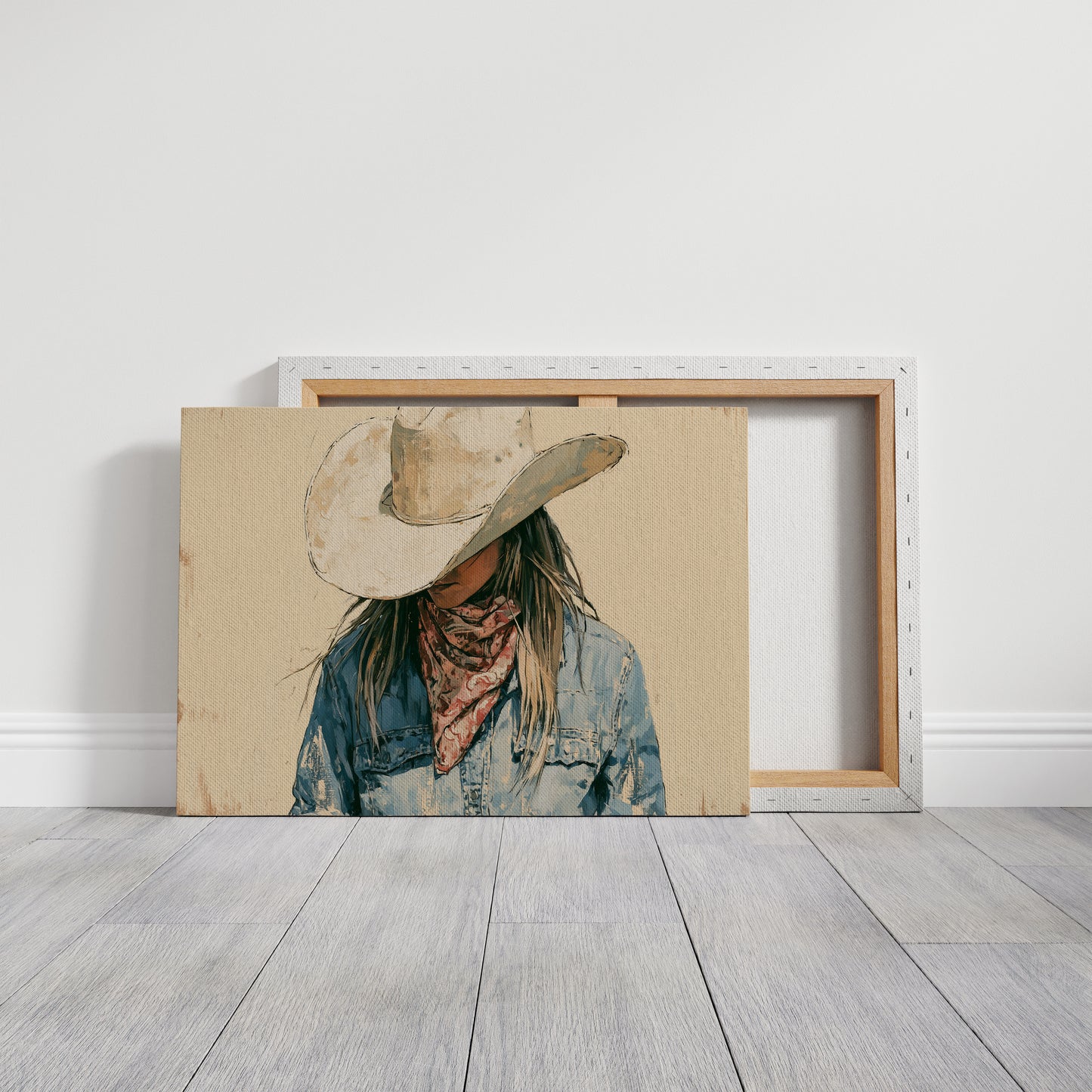 Bandana and Denim Portrait
