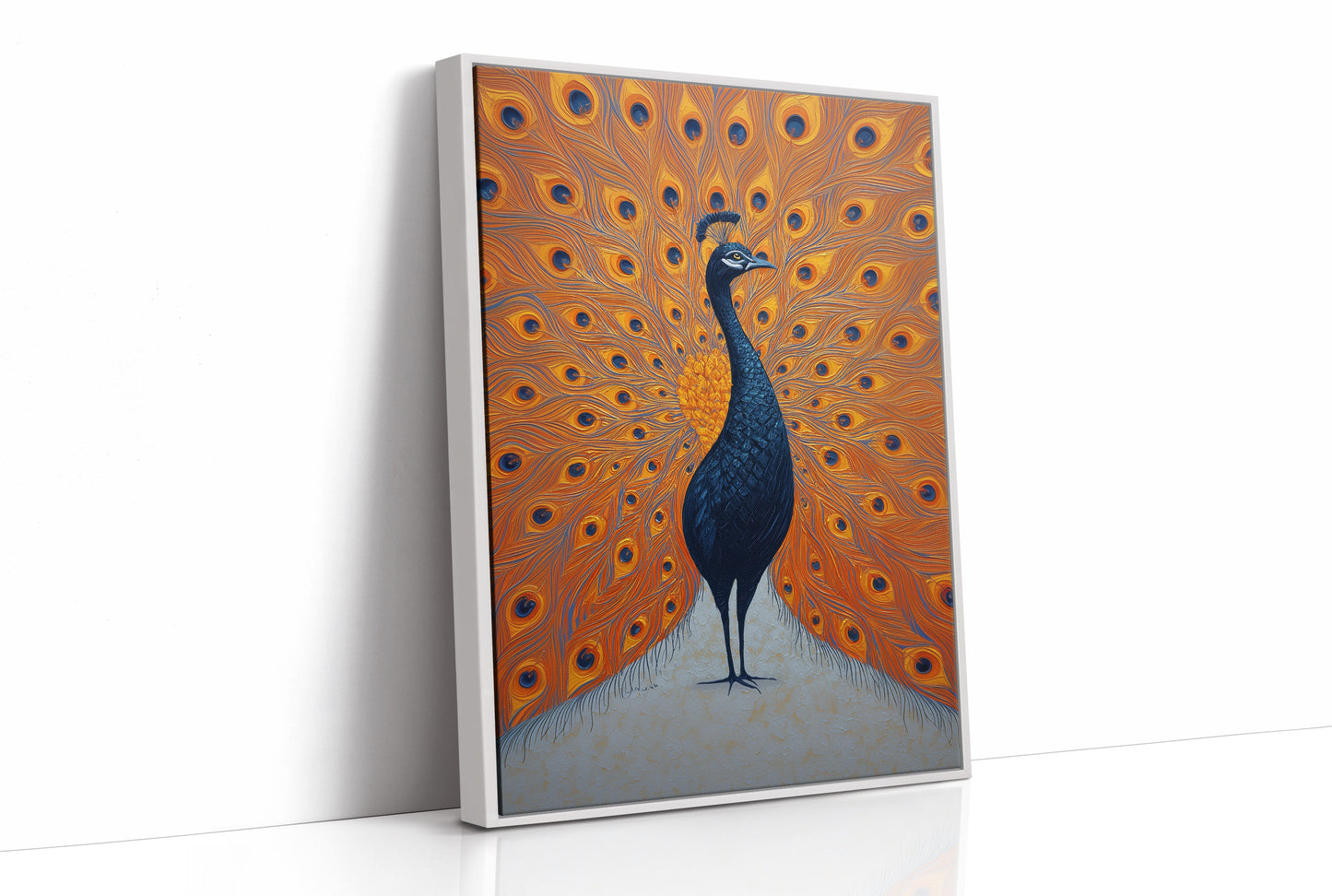 Proud Peacock Unfolds Golden Tales