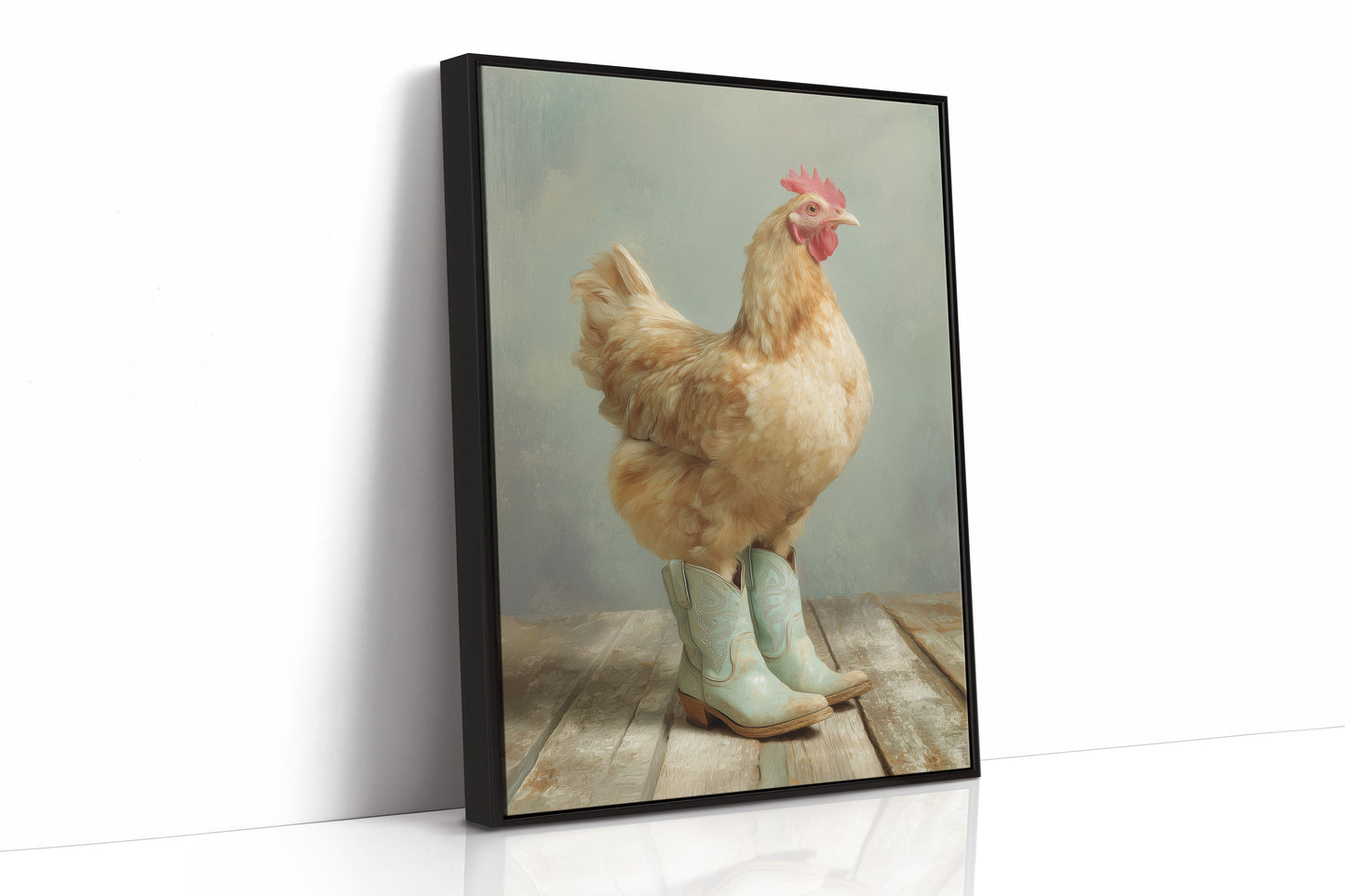 Farmyard Fashionista: Boots and Feathers