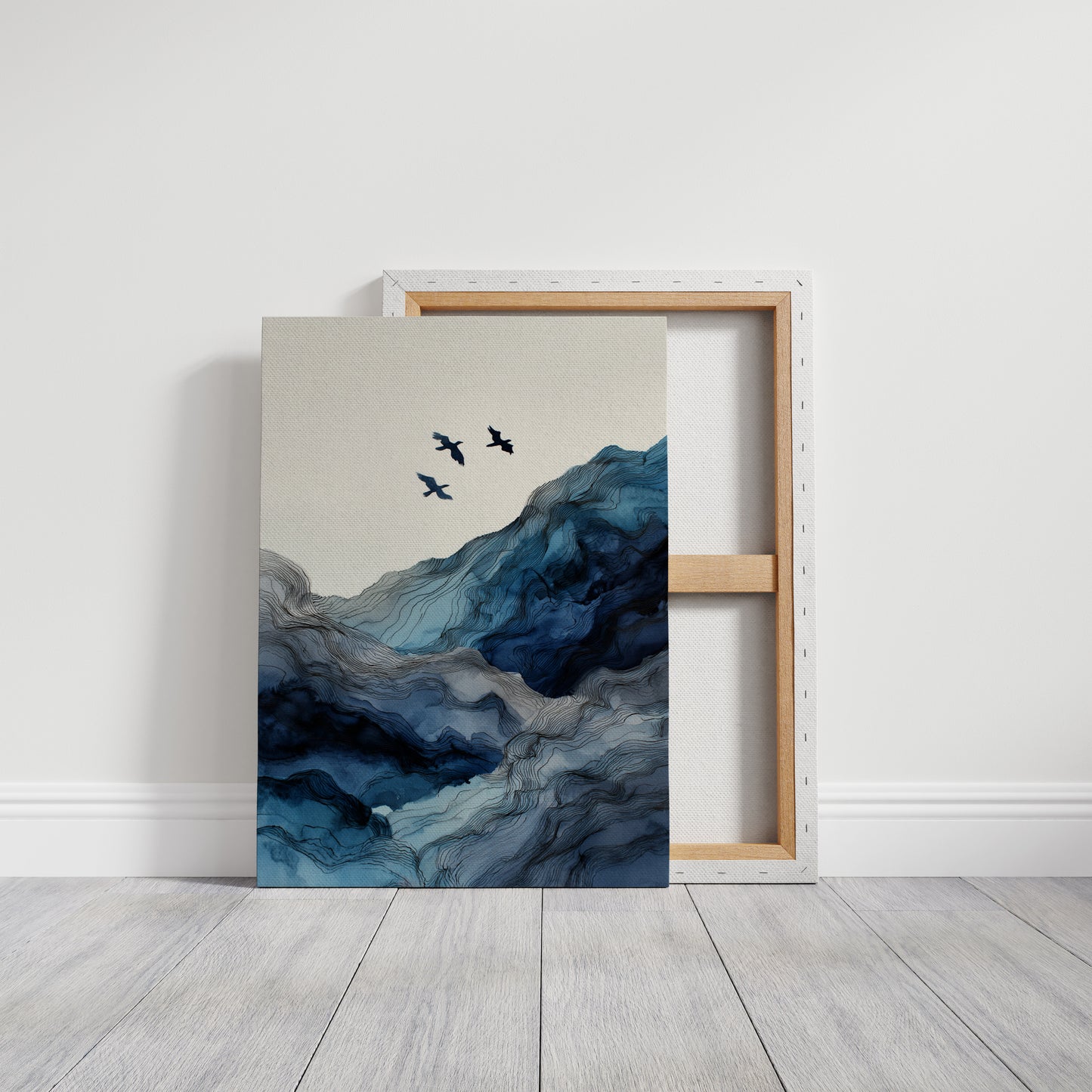 Flight Over Cerulean Peaks