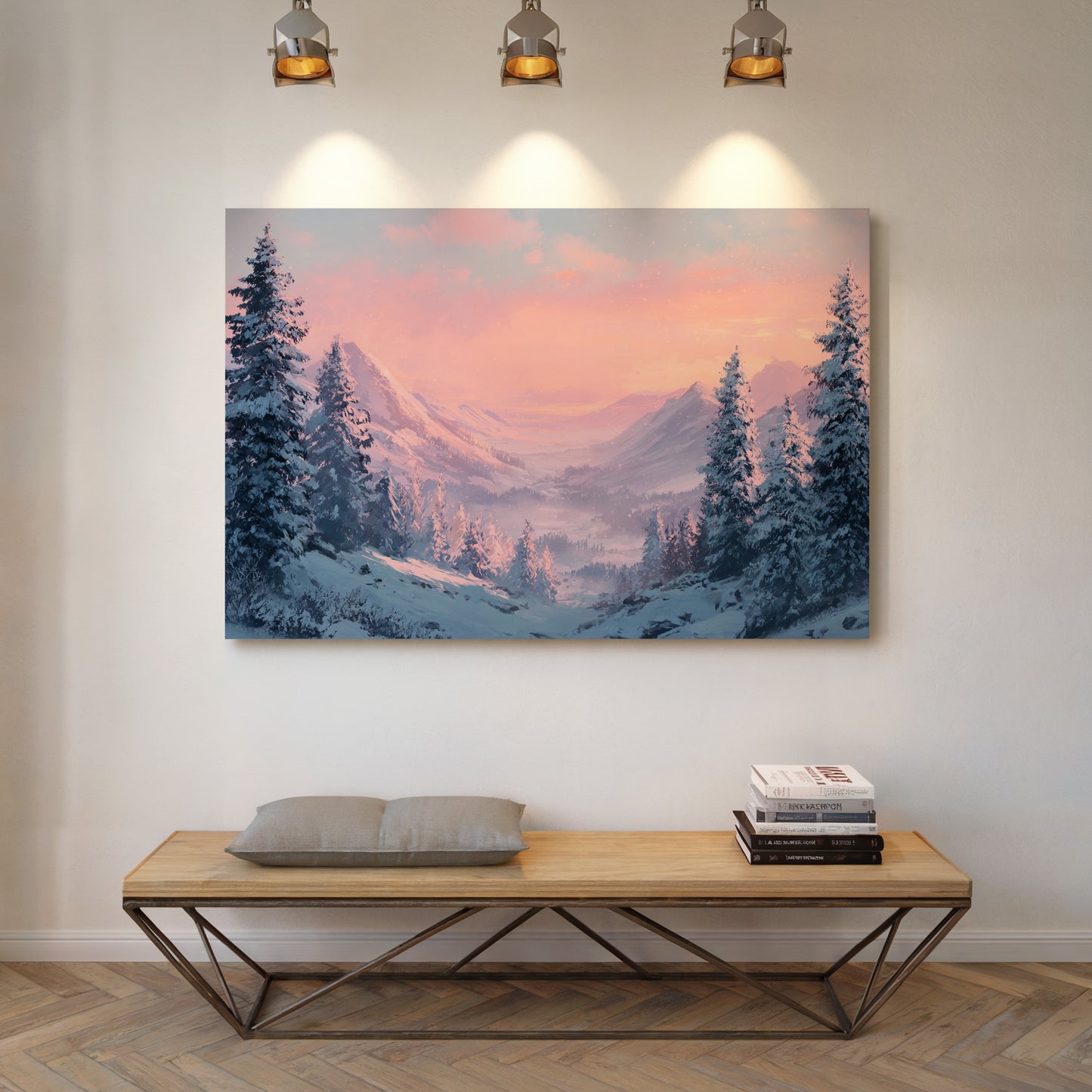 Snow Peaks Blush At Dawn