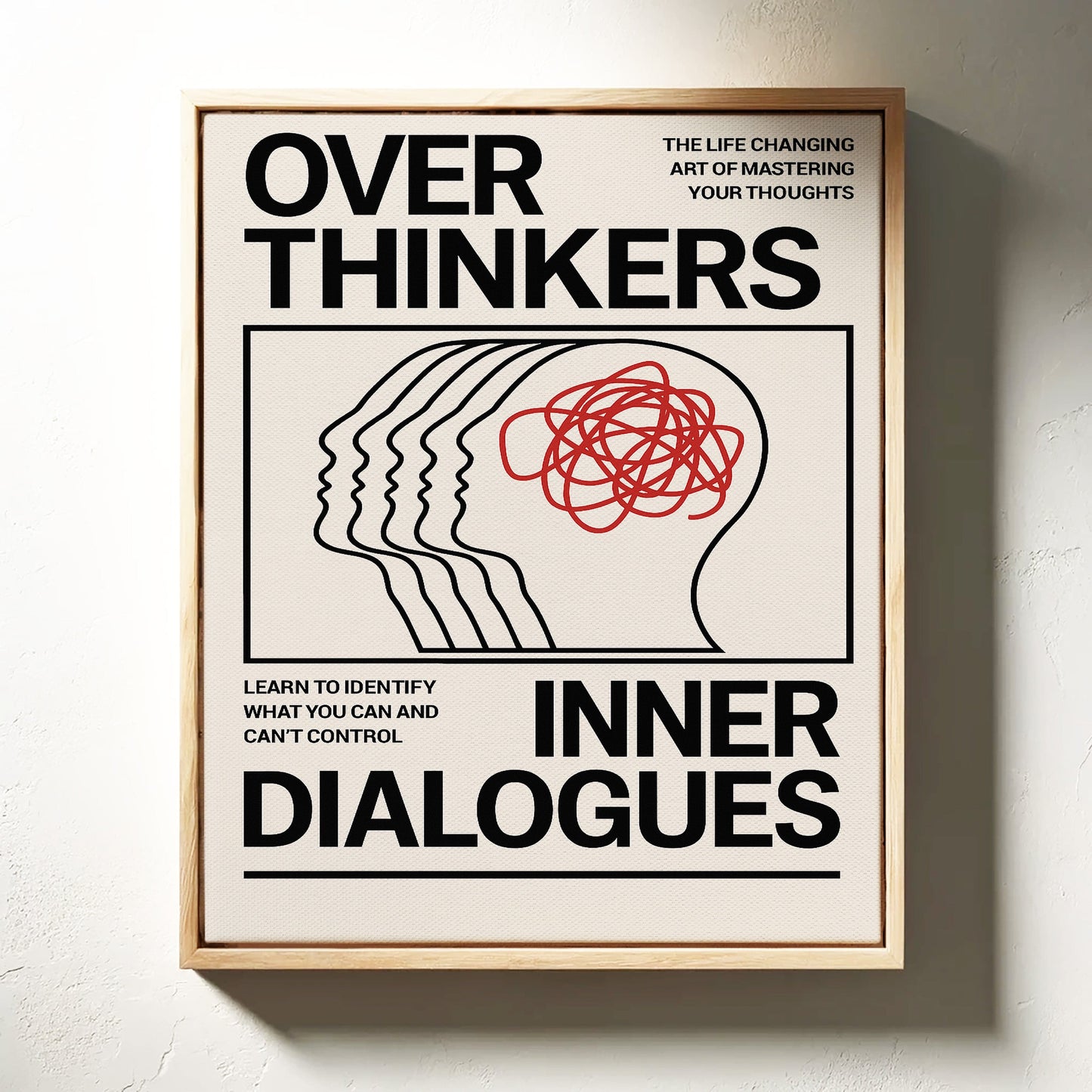 Overthinkers Inner Dialogues – Bold Modern Mental Health Print