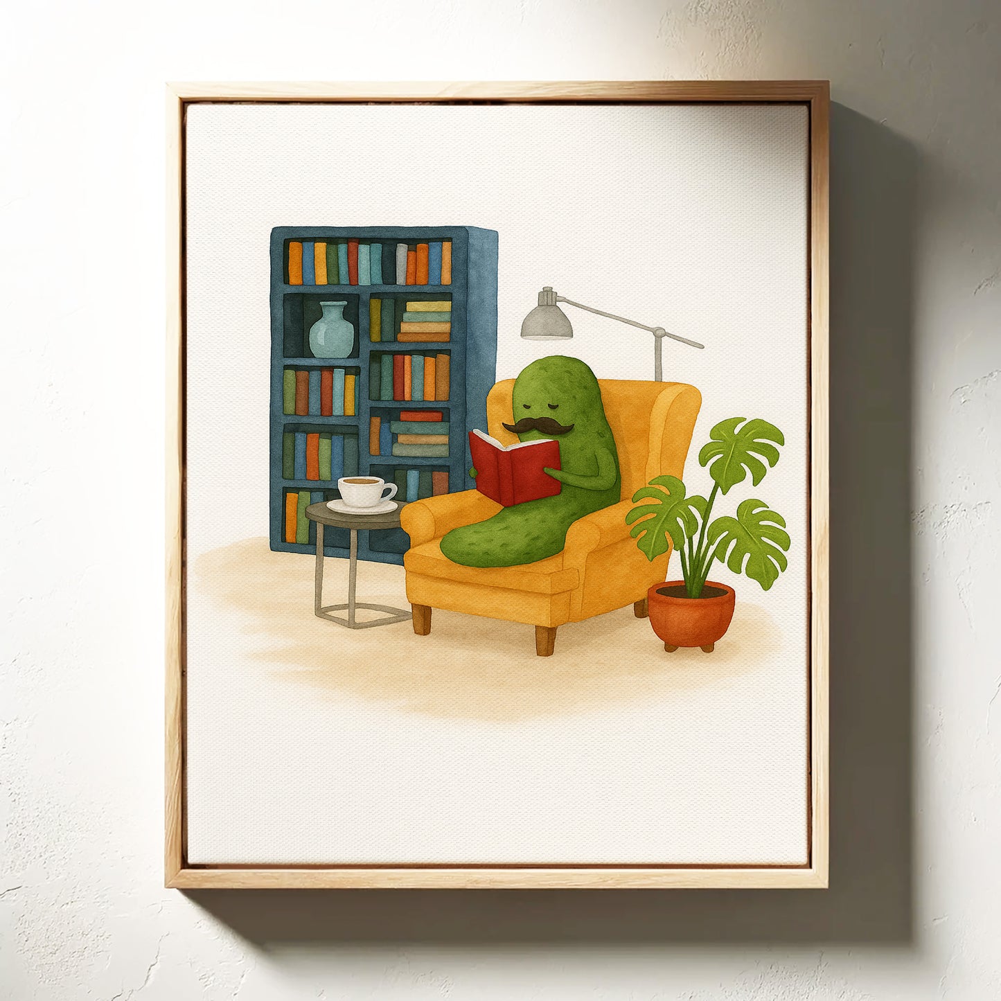 Gentleman Pickle Reading at Home