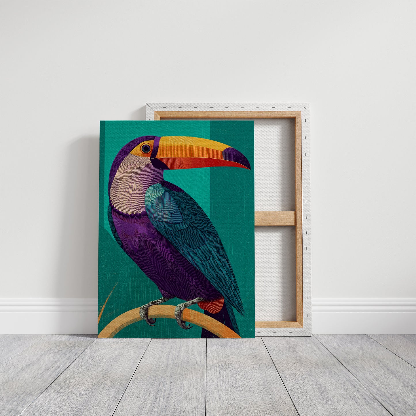 Toucan, Teal and Plum