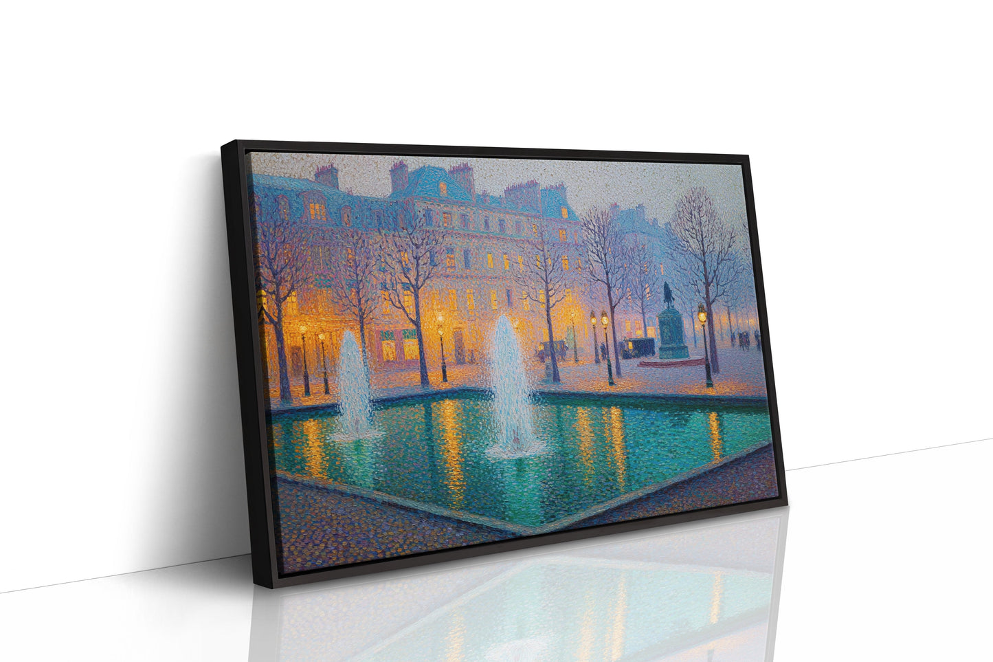 Paris Fountains Dance At Twilight
