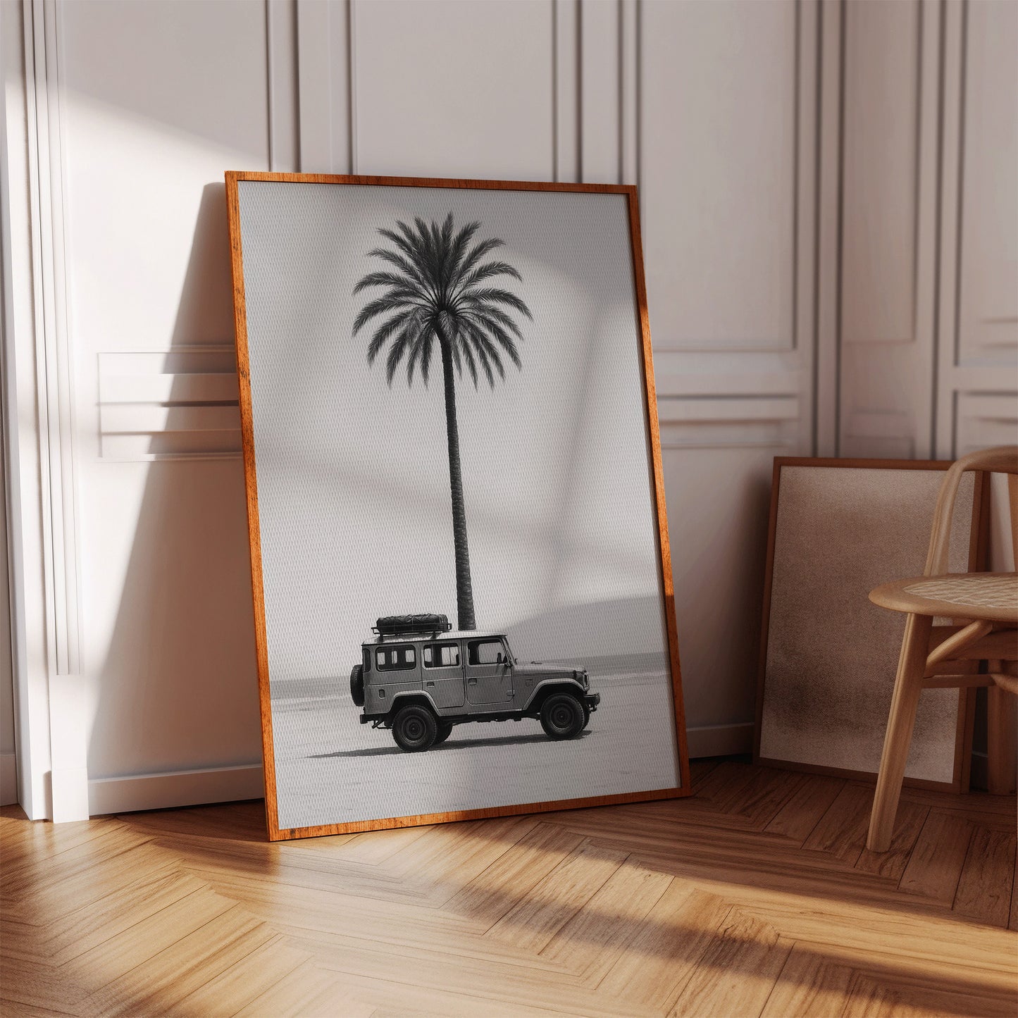 Palm Tree and Beach Cruiser Still Life