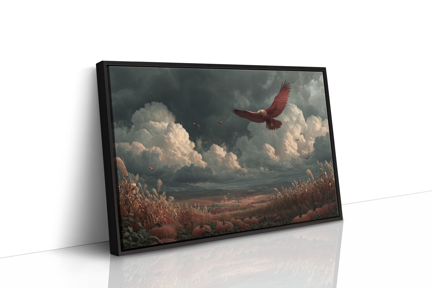 Eagle Over the Autumn Valley