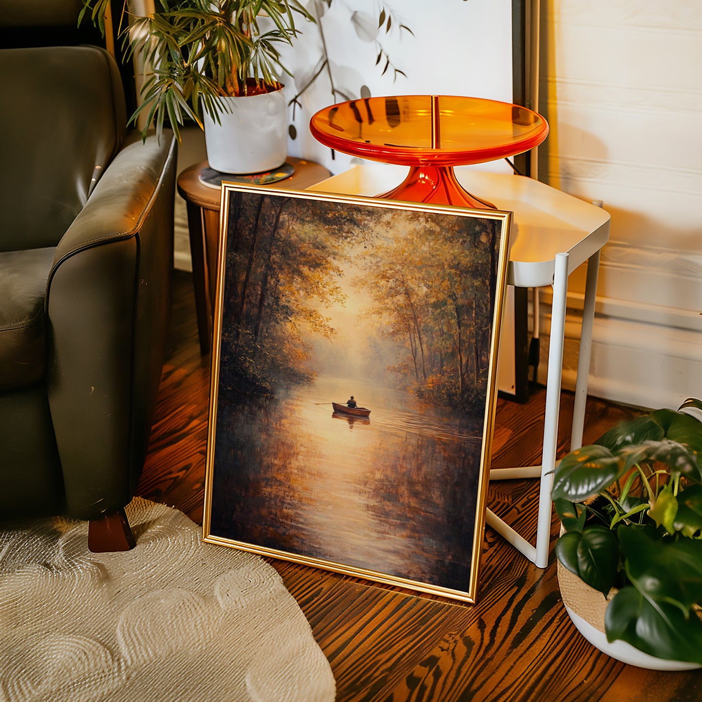 Rowing Through Autumn's Embrace