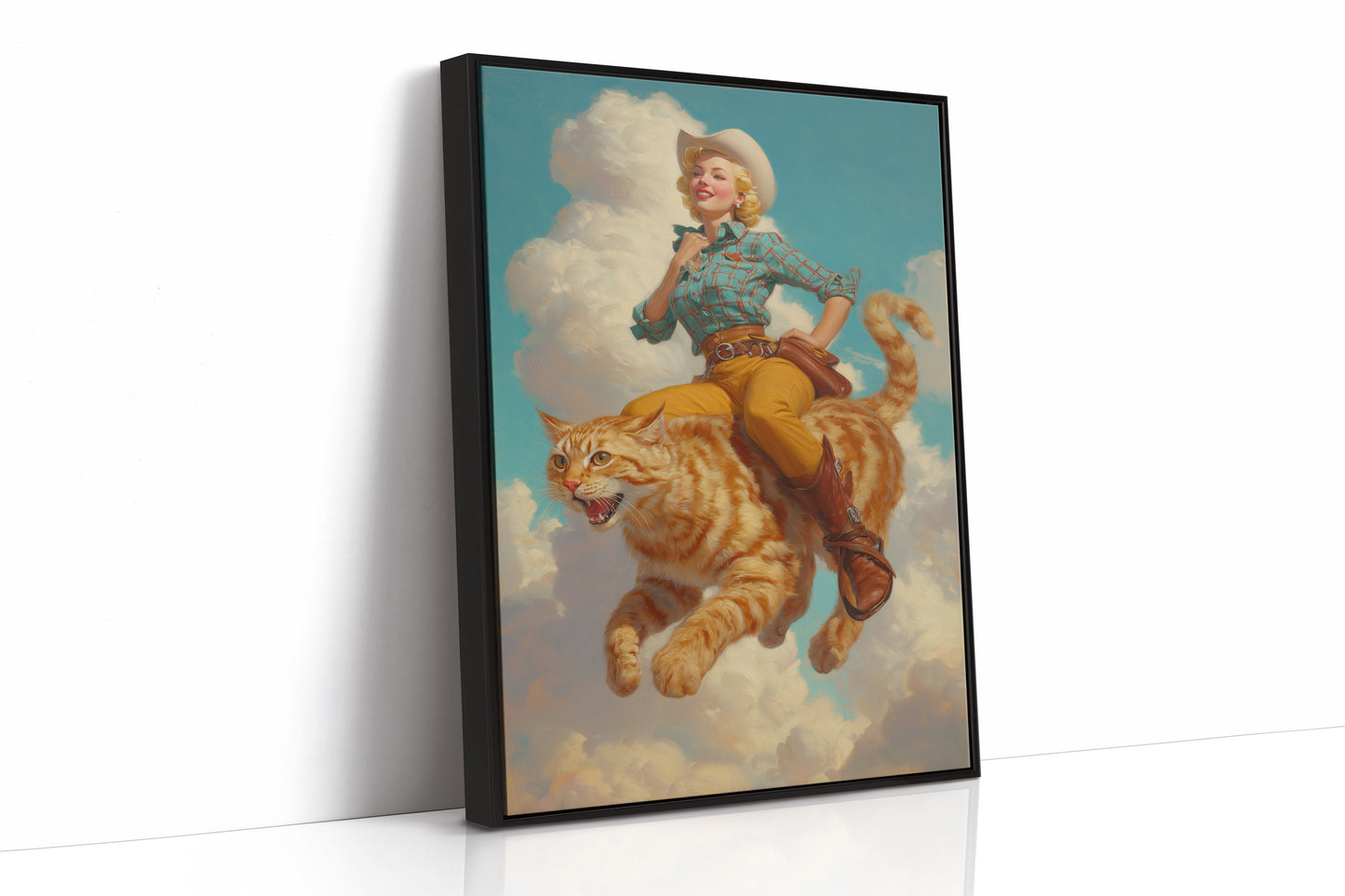 Feline Rodeo: Whiskers in the Sky