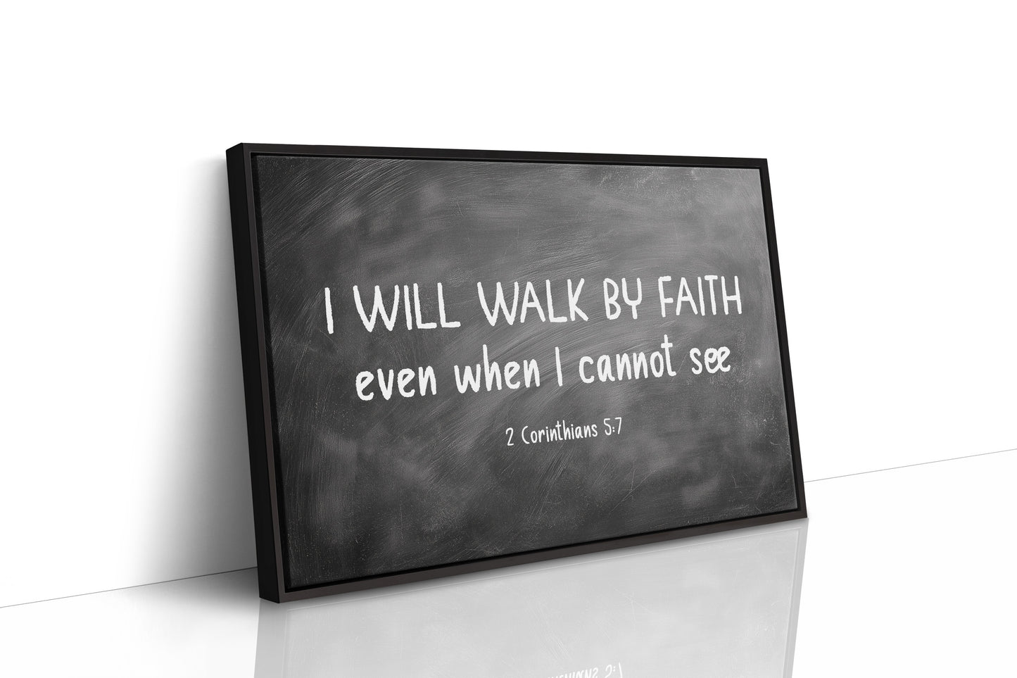 Chalk Words On Wooden Shelves