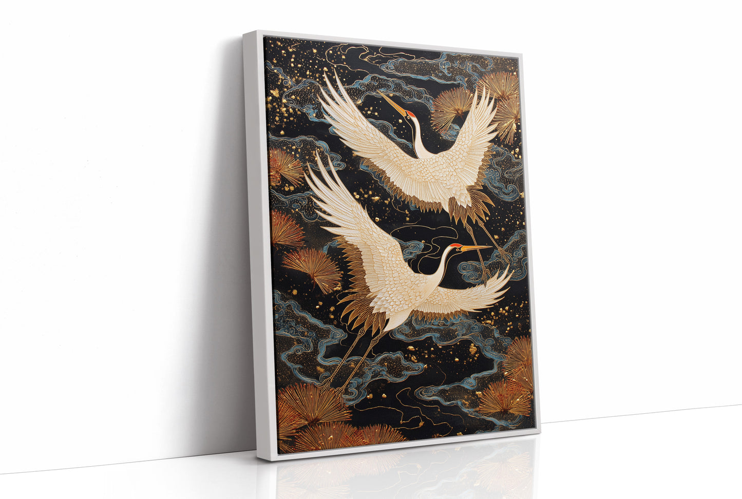 Celestial Cranes Dance Through Starlight