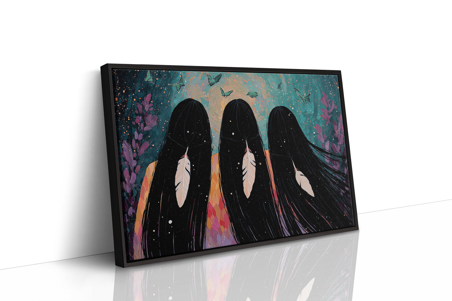 Sacred Feathers Dance With Butterflies