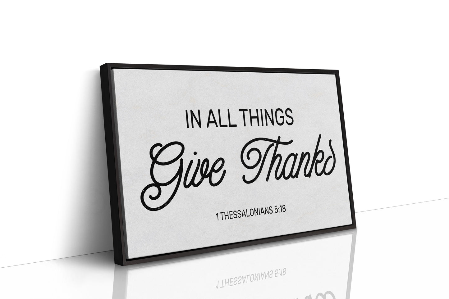 Gratitude Between Wooden Shelves