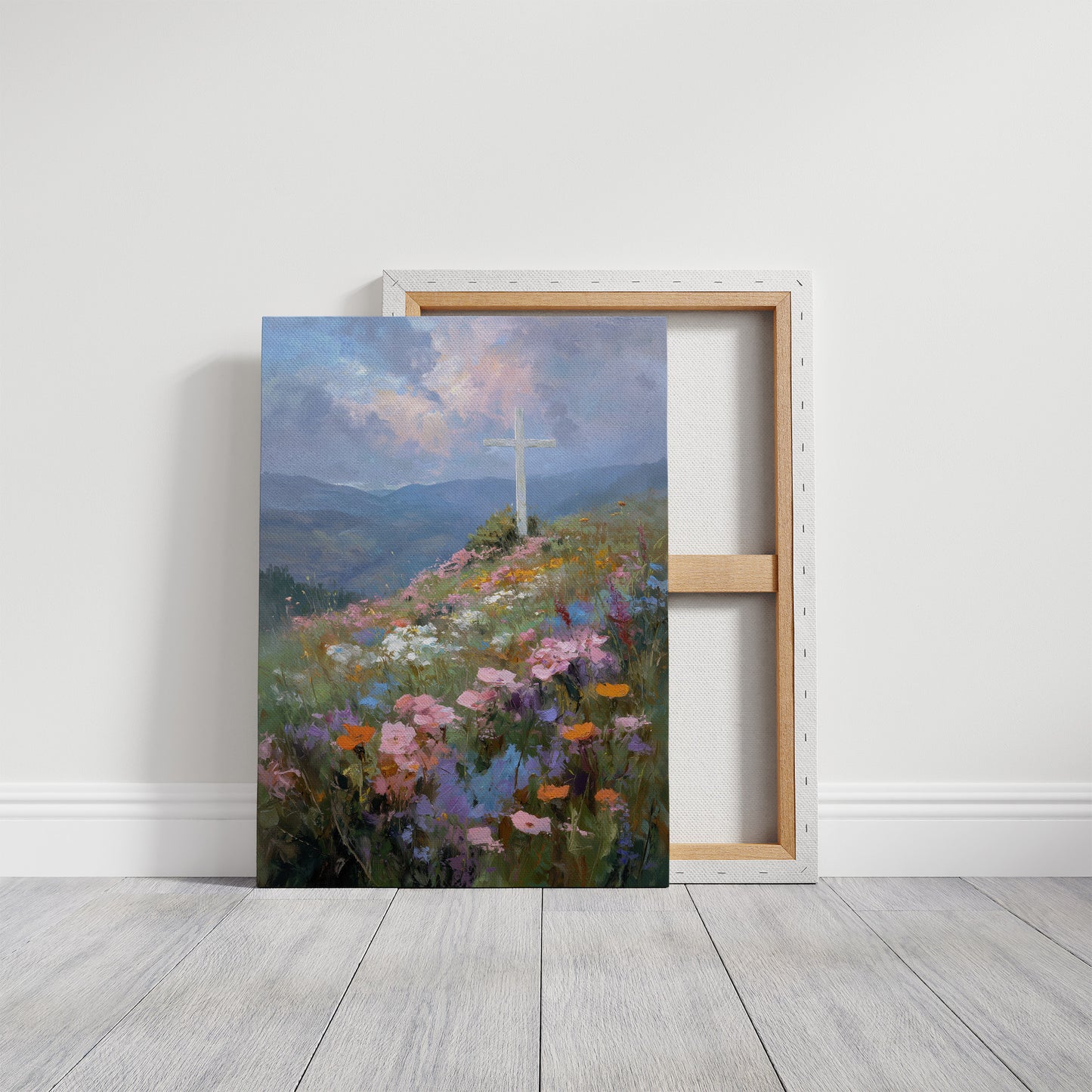 Sacred Summit Blooms Under Pastel Skies