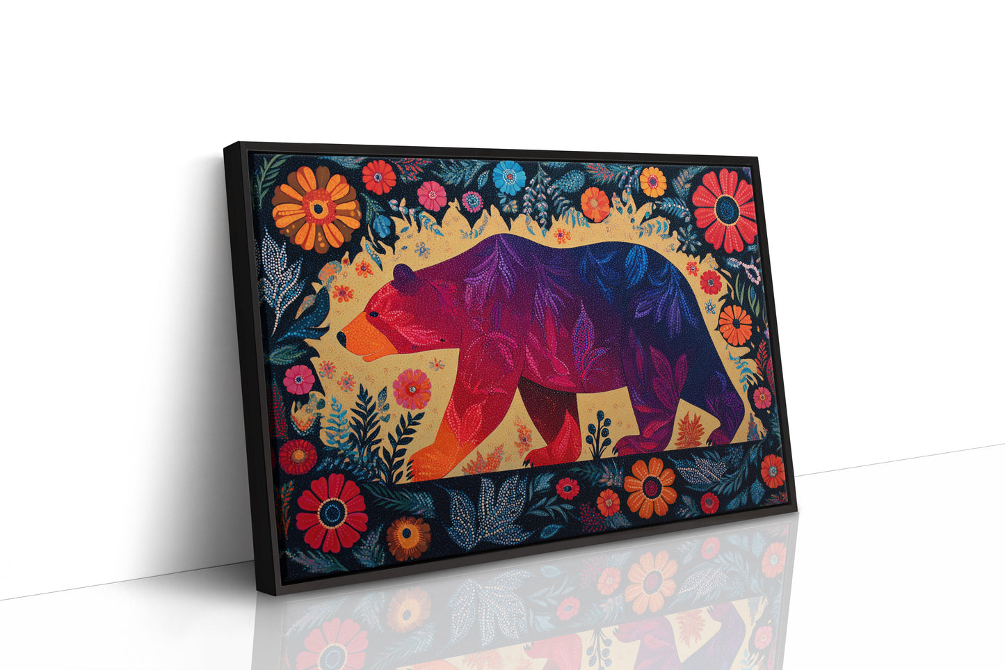 Twilight Bear Among Summer Blooms