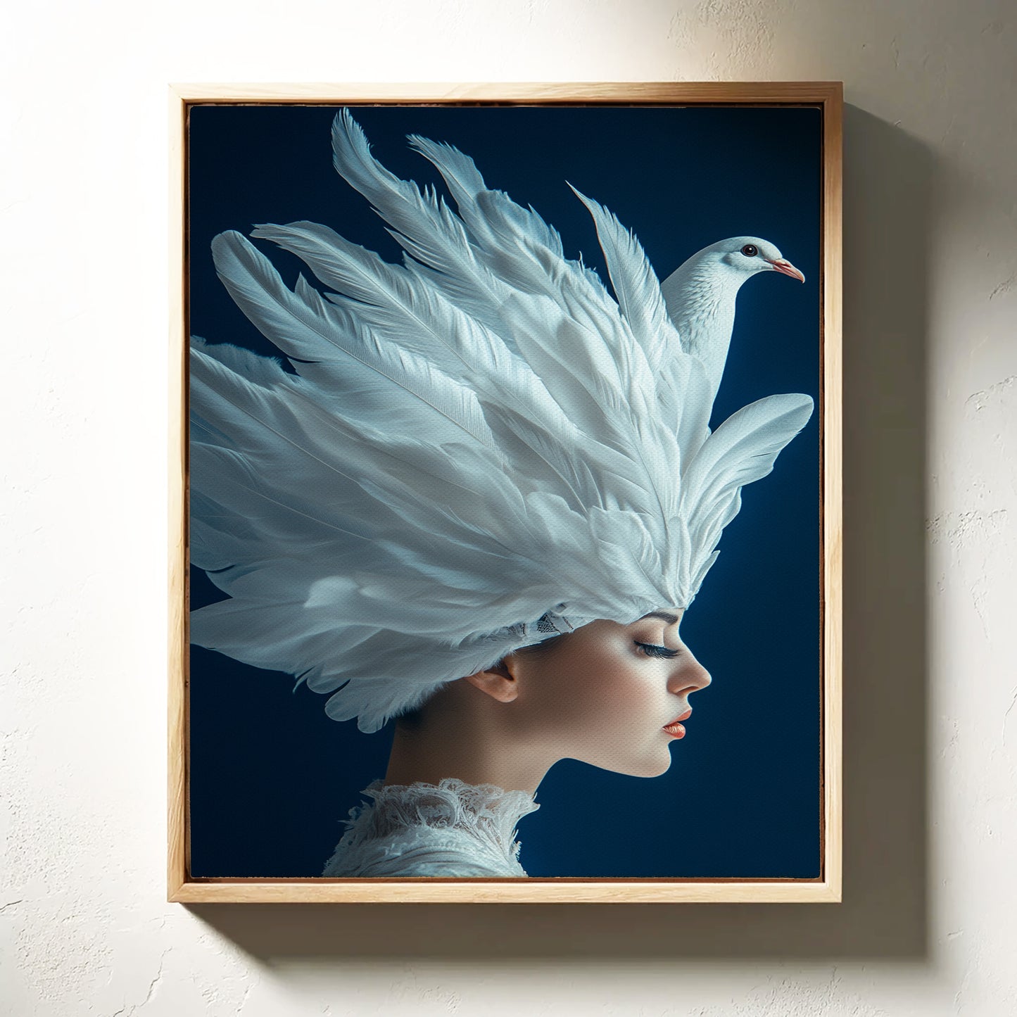 Crowned by Wings in Blue Silence