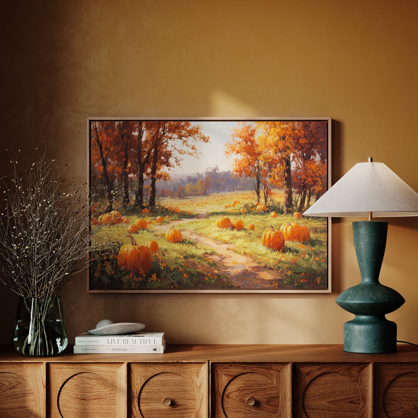 Path Through Autumn's Harvest