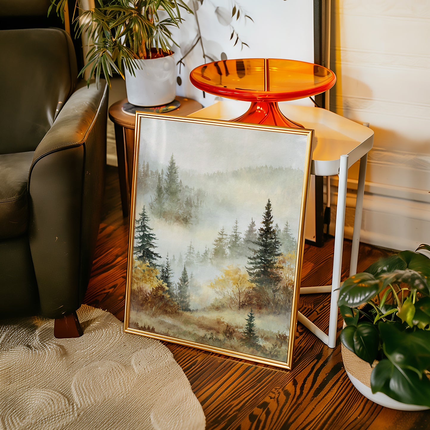 Mist Over Golden Pines