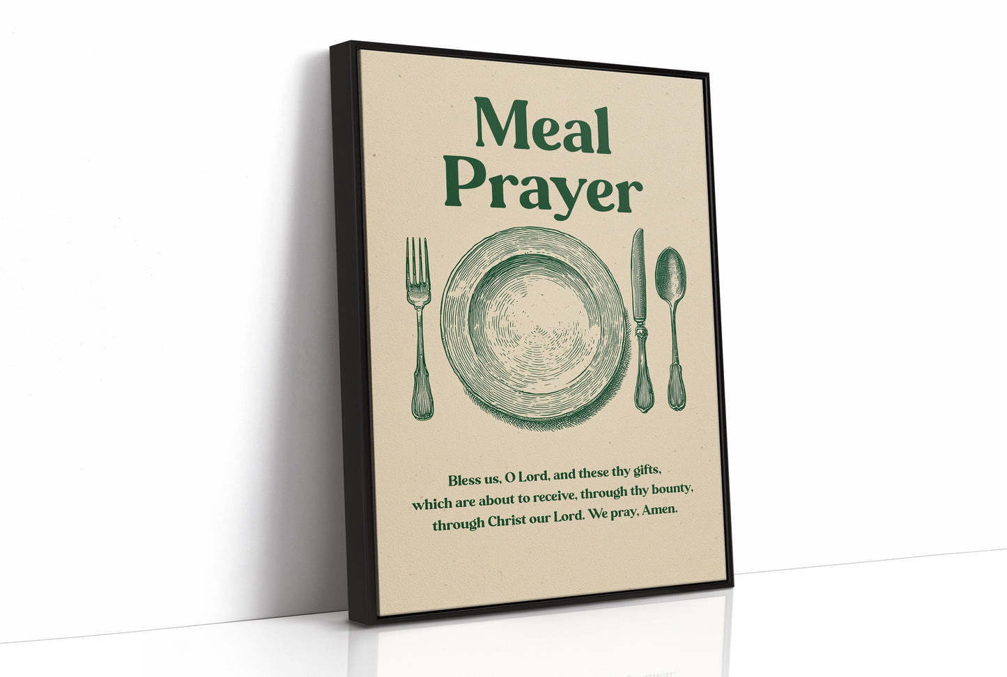 Grace Before Wooden Table Gatherings