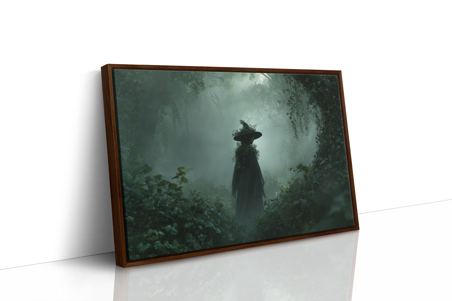 Mist Wanderer Among Ancient Trees