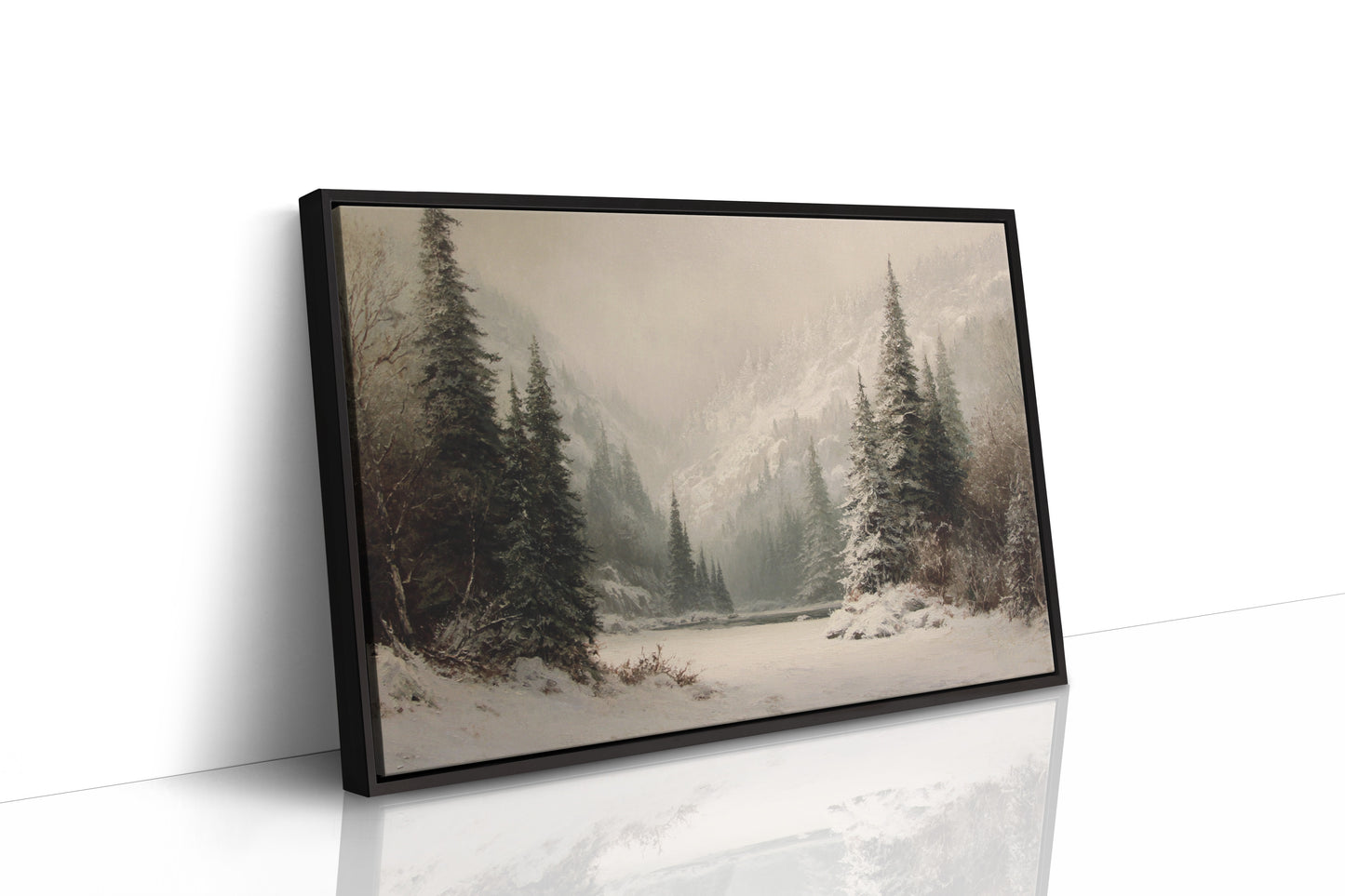 Winter Mist Cradles Mountain Lake