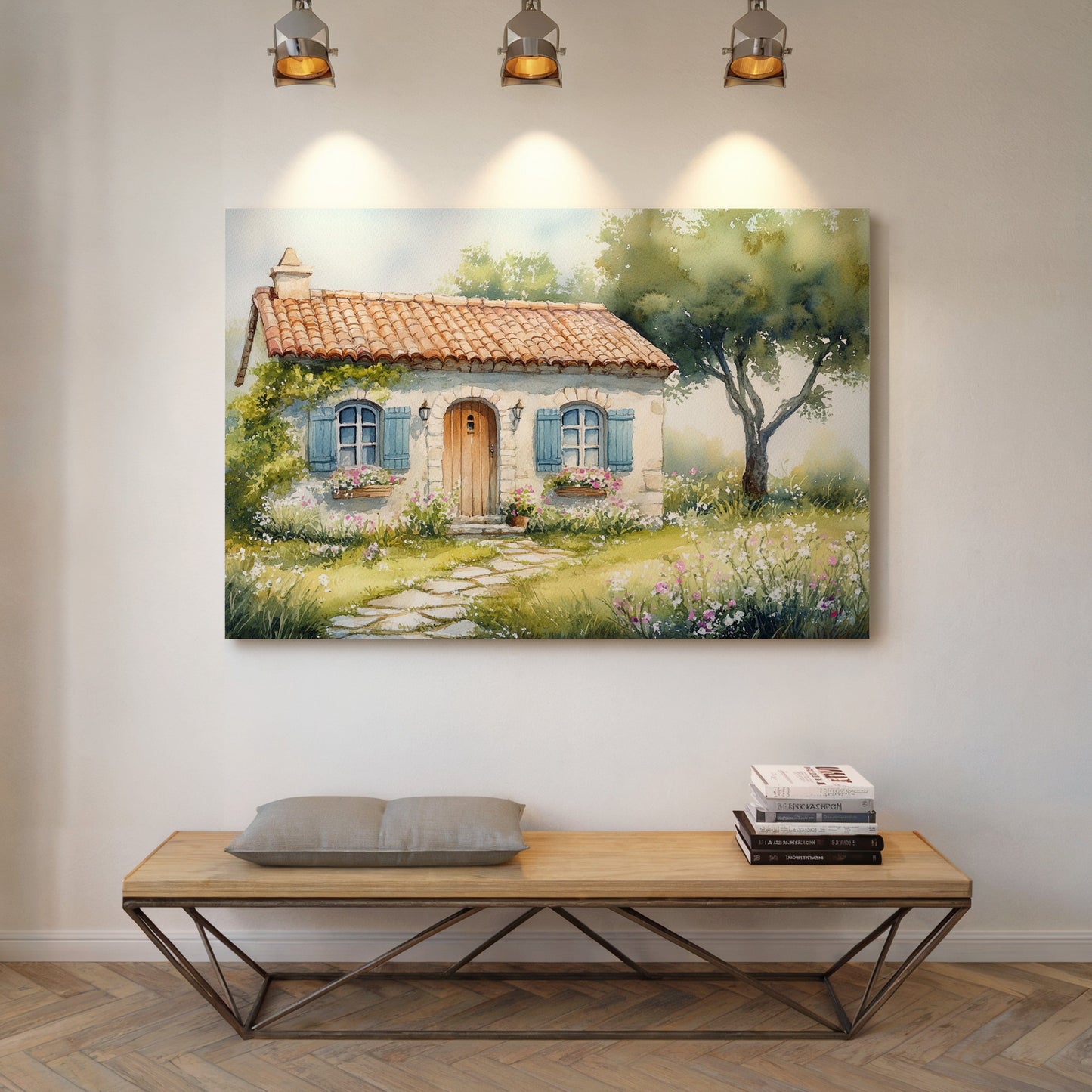 Summer Blooms By Cottage Door