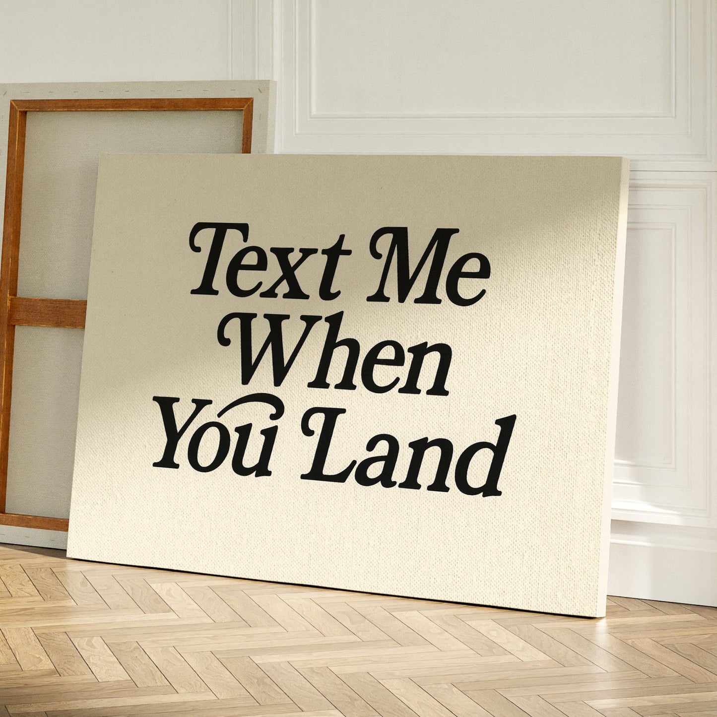 Text Me When You Land Serif Print