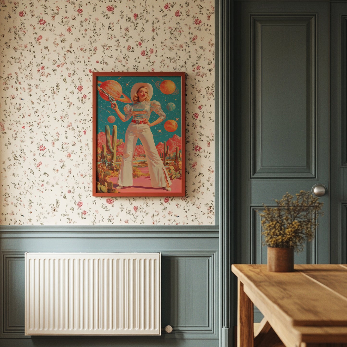 Cosmic Cacti Meet Space Cowgirl