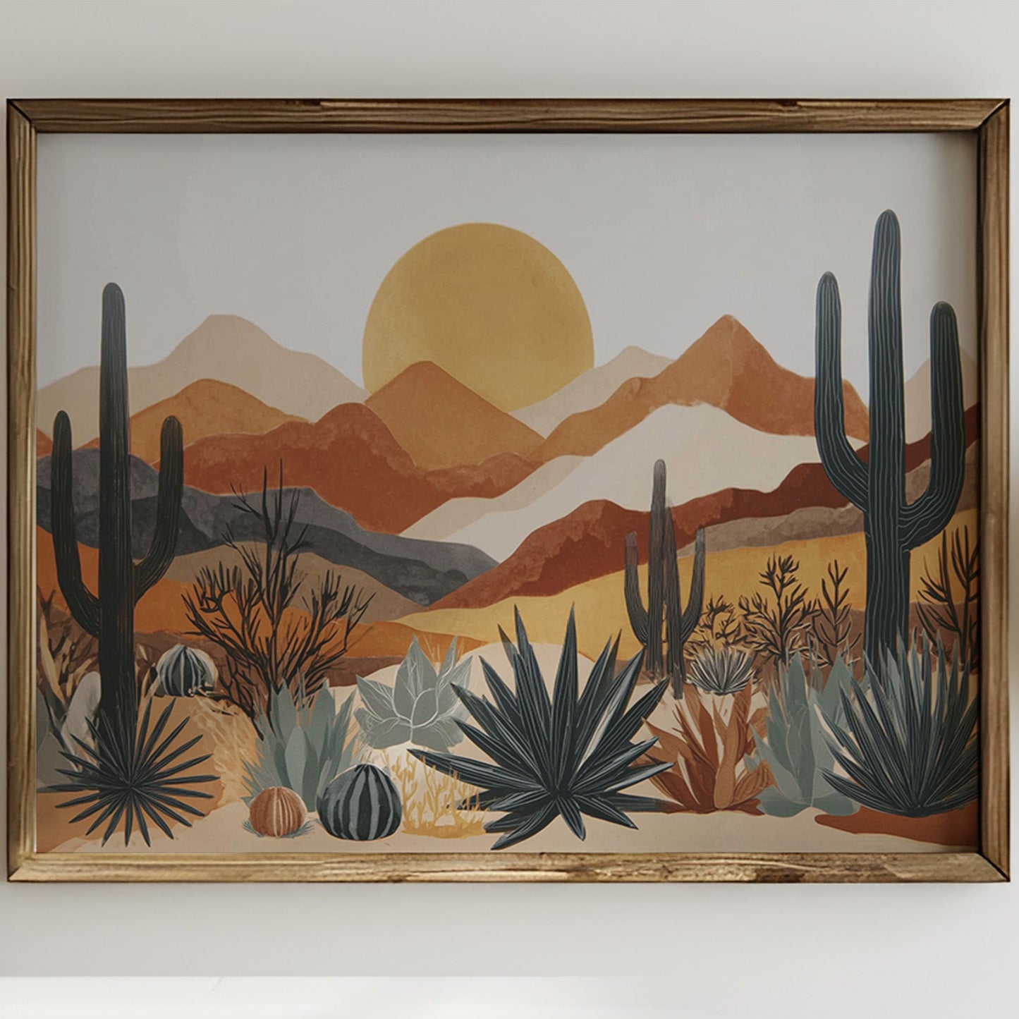 Agave Blooms Meet Desert Dawn