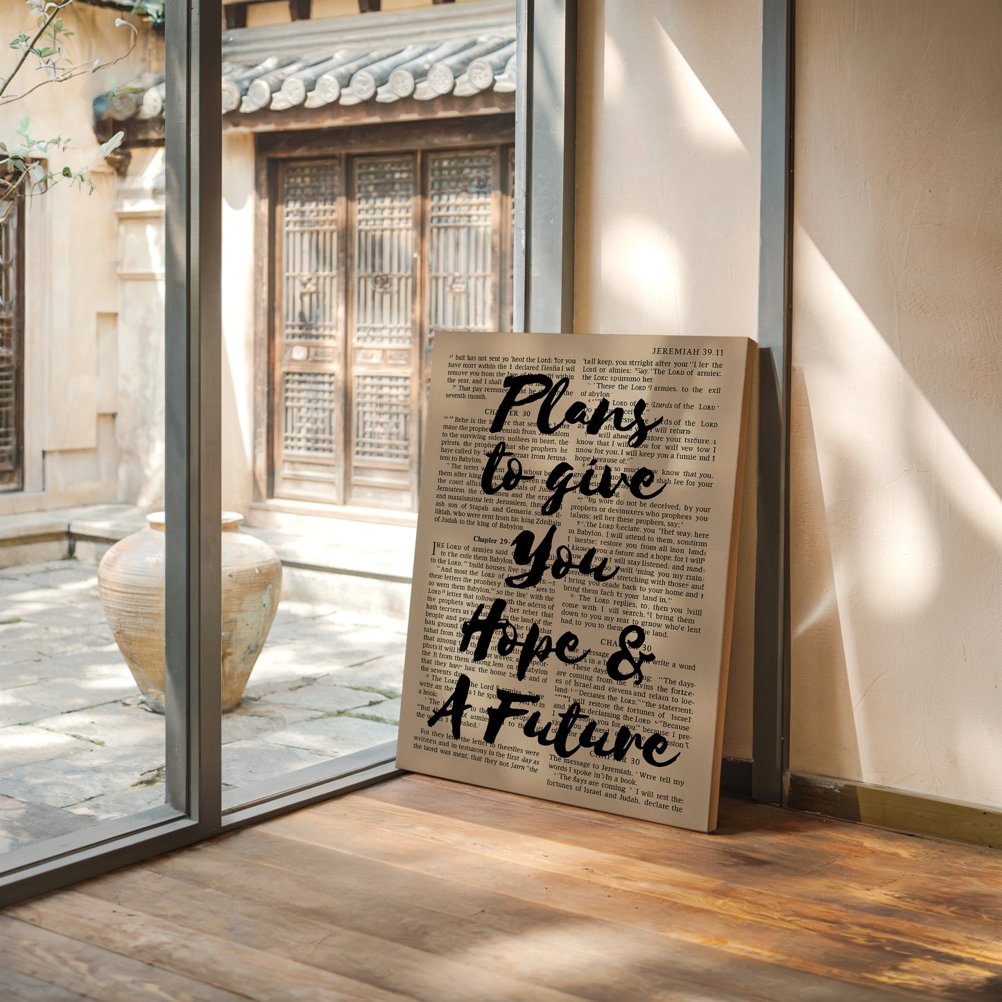 Hope and a Future Scripture Overlay Print