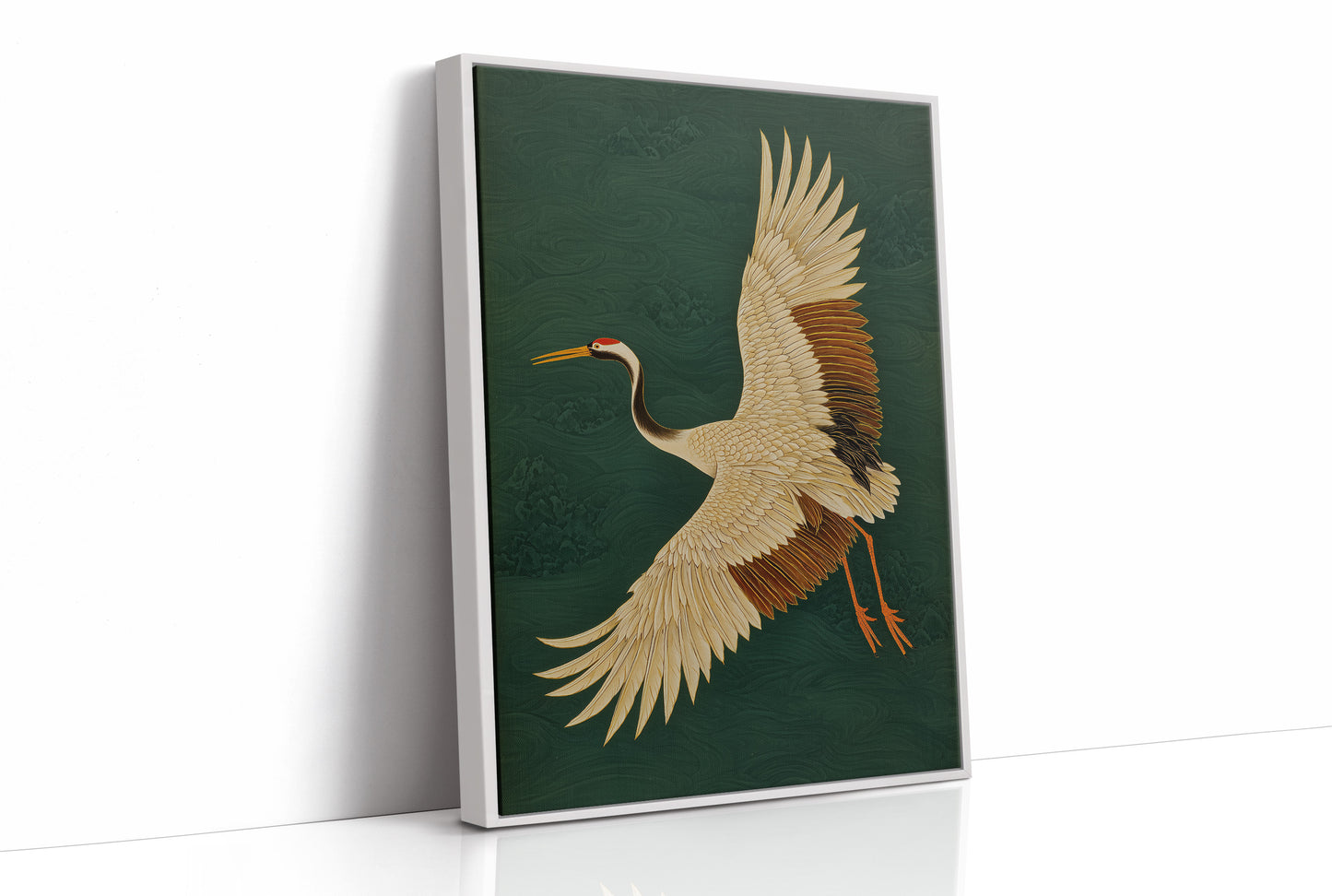 Noble Wings Against Emerald Depths