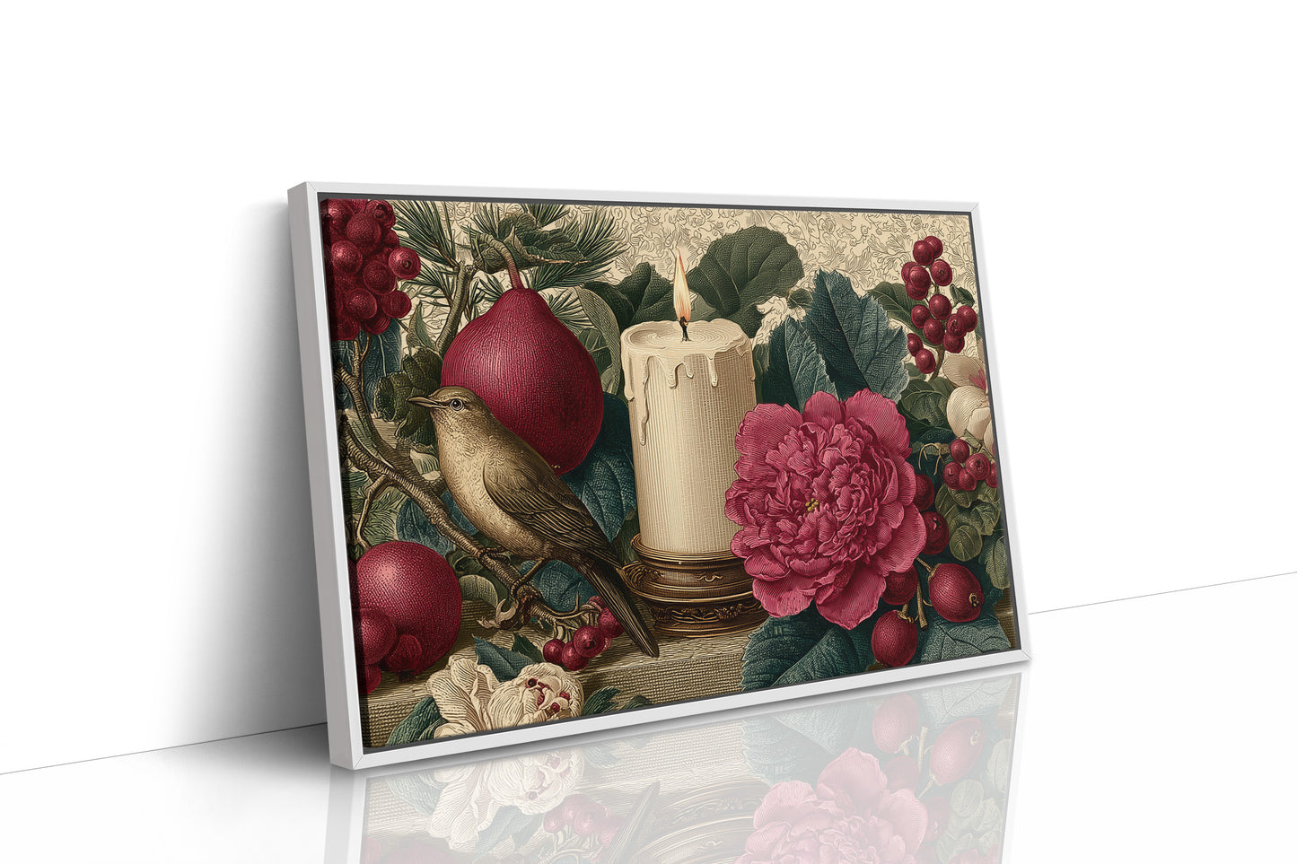 Songbird by Candlelight and Peonies