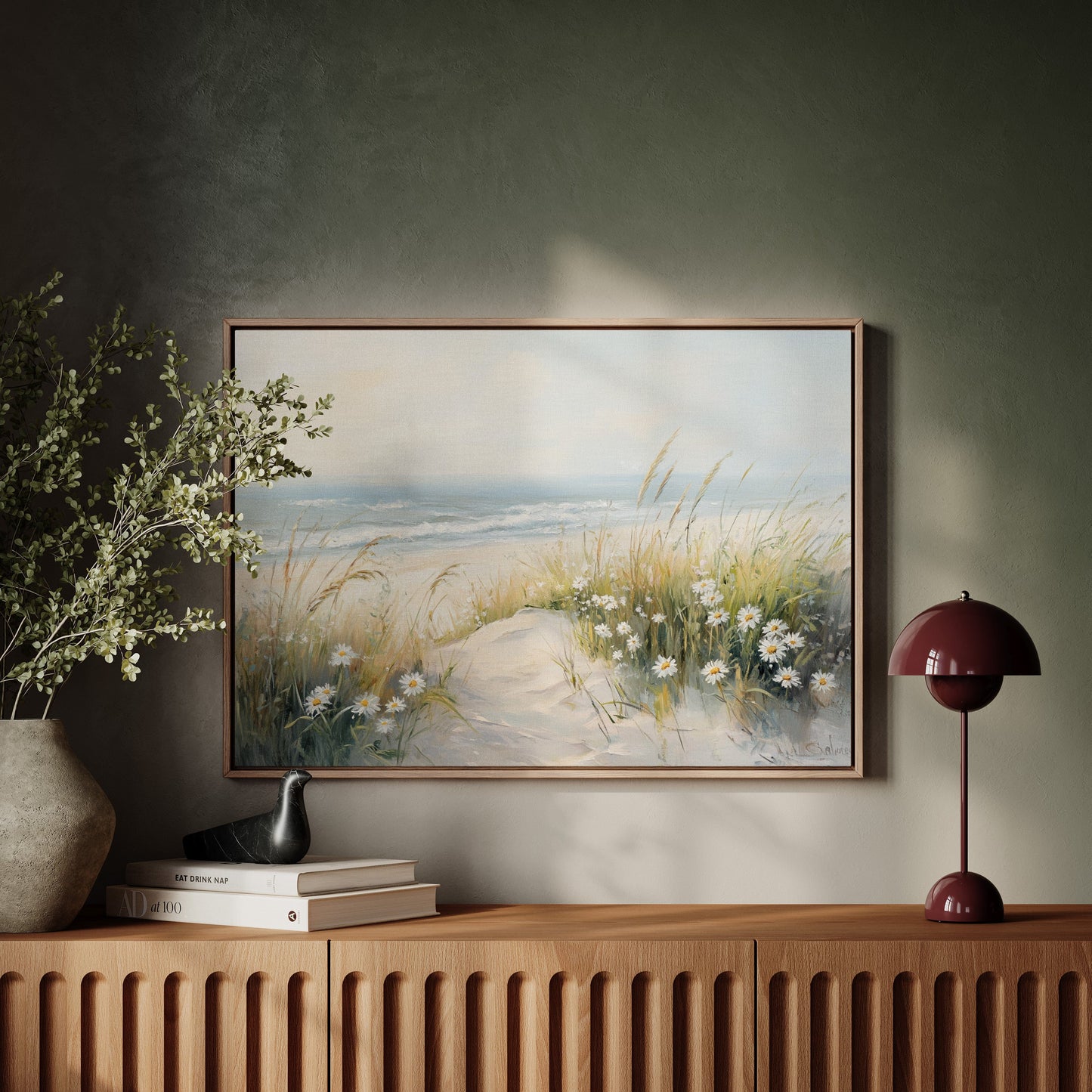 Daisies Dance Along Coastal Dunes