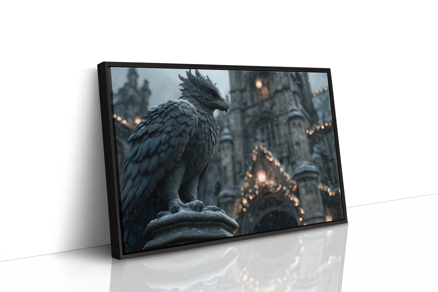 Gargoyle Watches Over Winter
