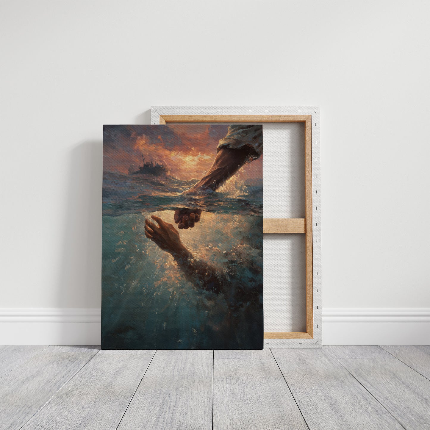 Hands Reaching Across Troubled Waters