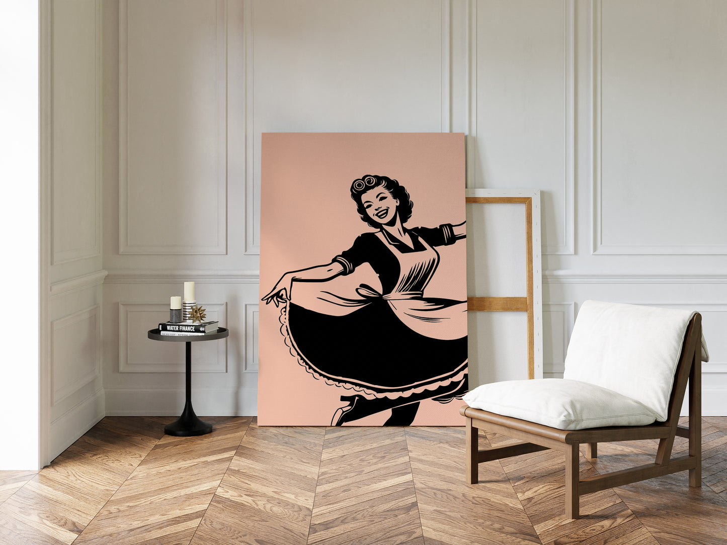 Aprons Dance Through Blush Kitchen Light