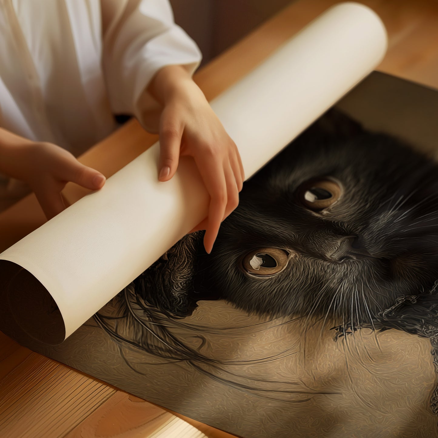 Regal Feline in Victorian Attire