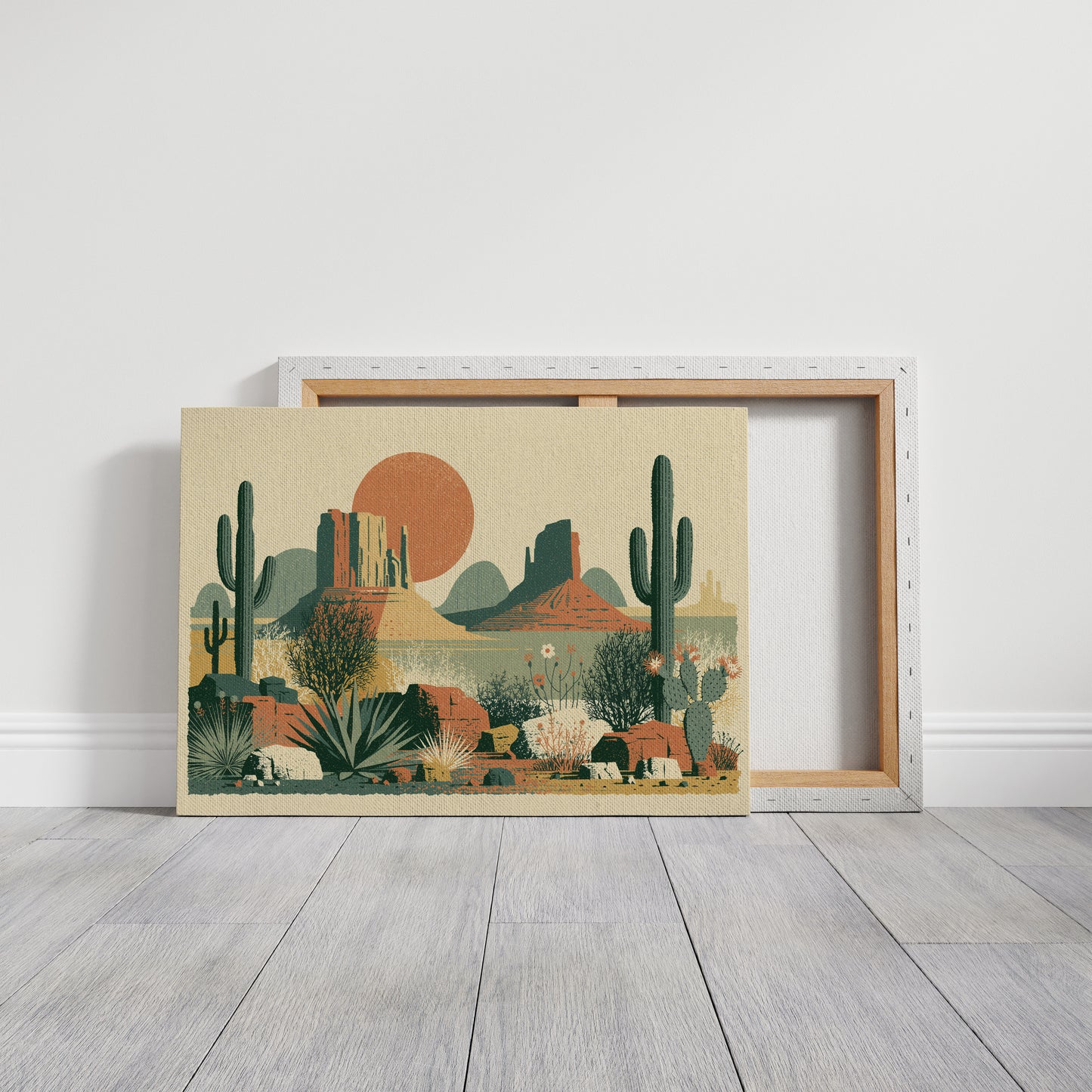 Desert Bloom at High Noon