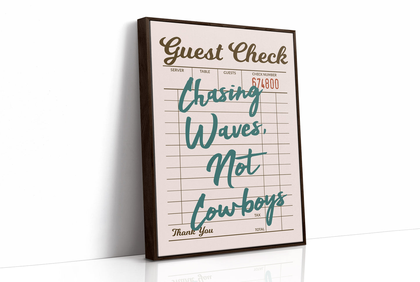 Chasing Waves Not Cowboys