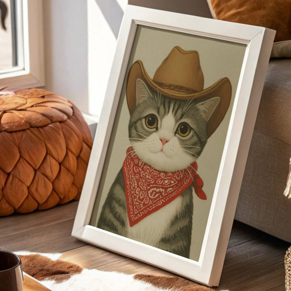 Sunset Ranch Cat Tips His Hat