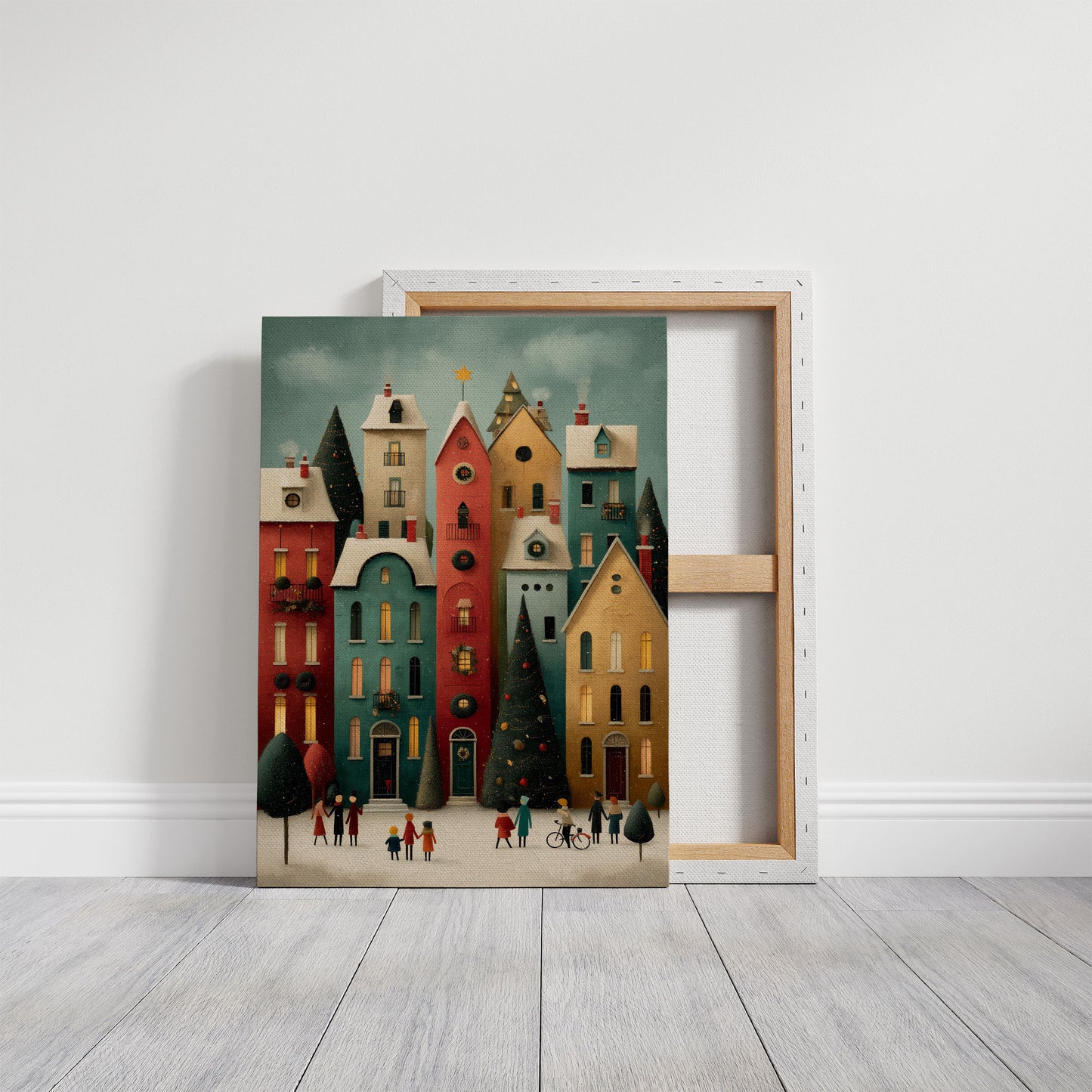 Colorful Houses Share Winter Stories