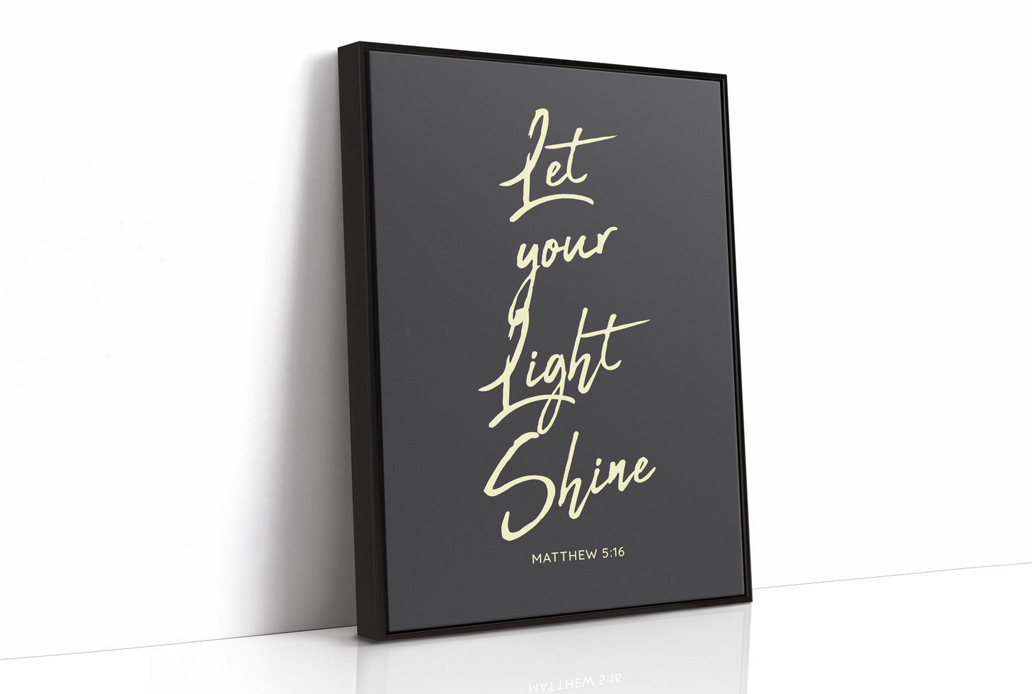 Luminous Words On Charcoal Canvas