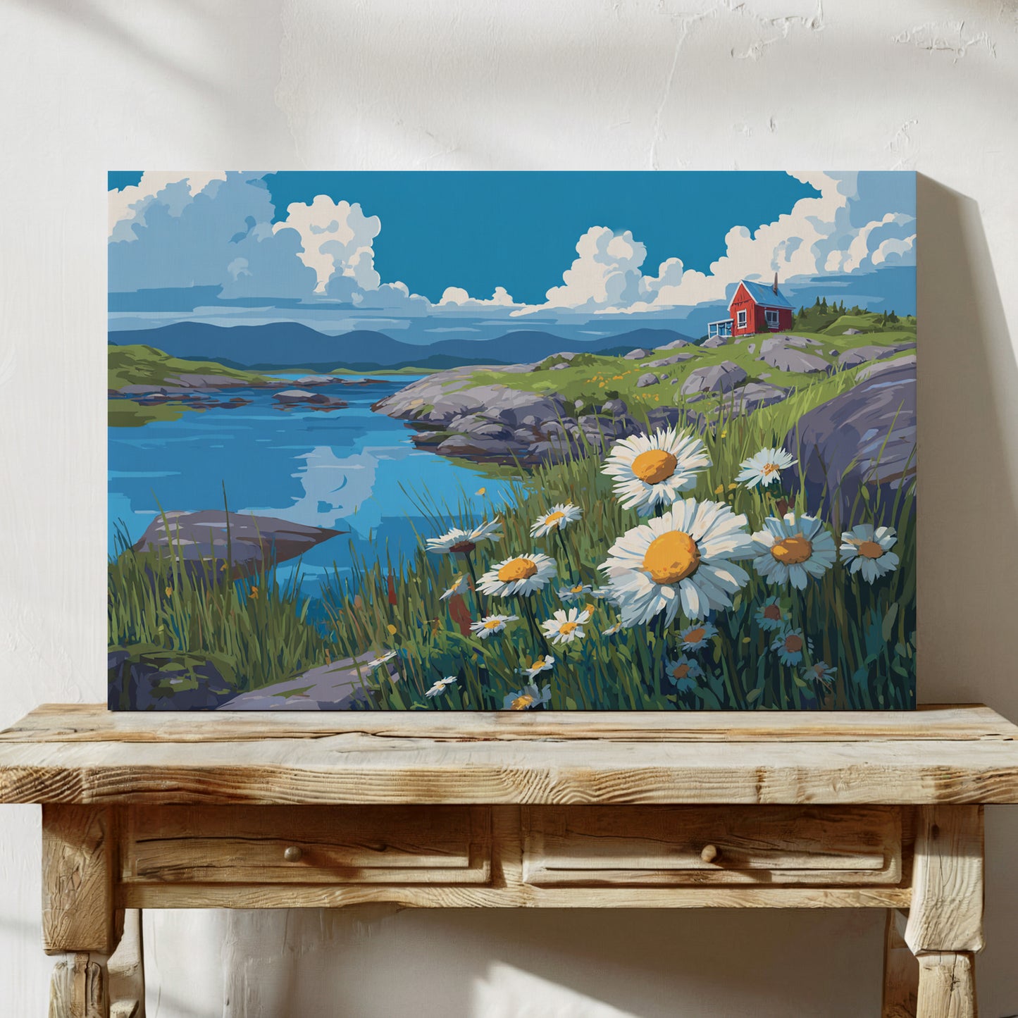 Daisies Dance Above Northern Waters