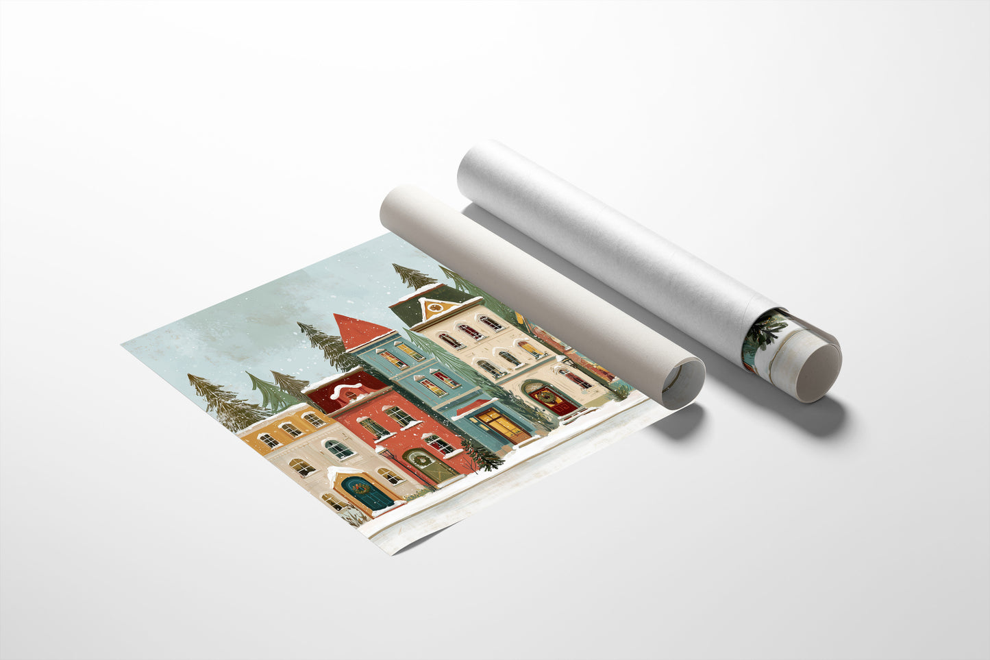 Whimsical Village Embraces Winter's Charm