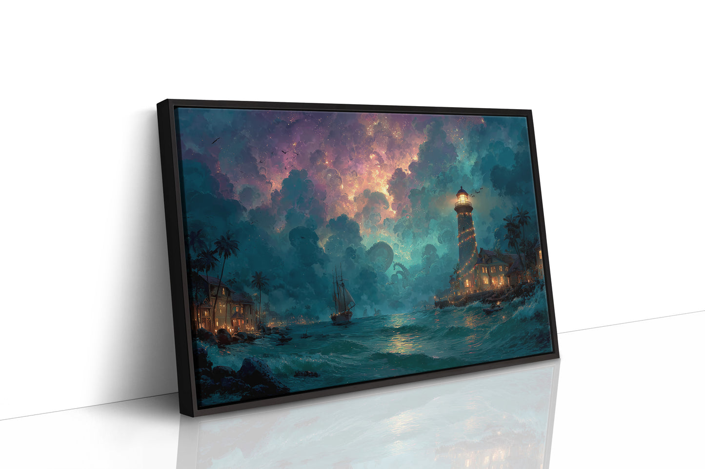Lighthouse Beneath the Kraken's Sky