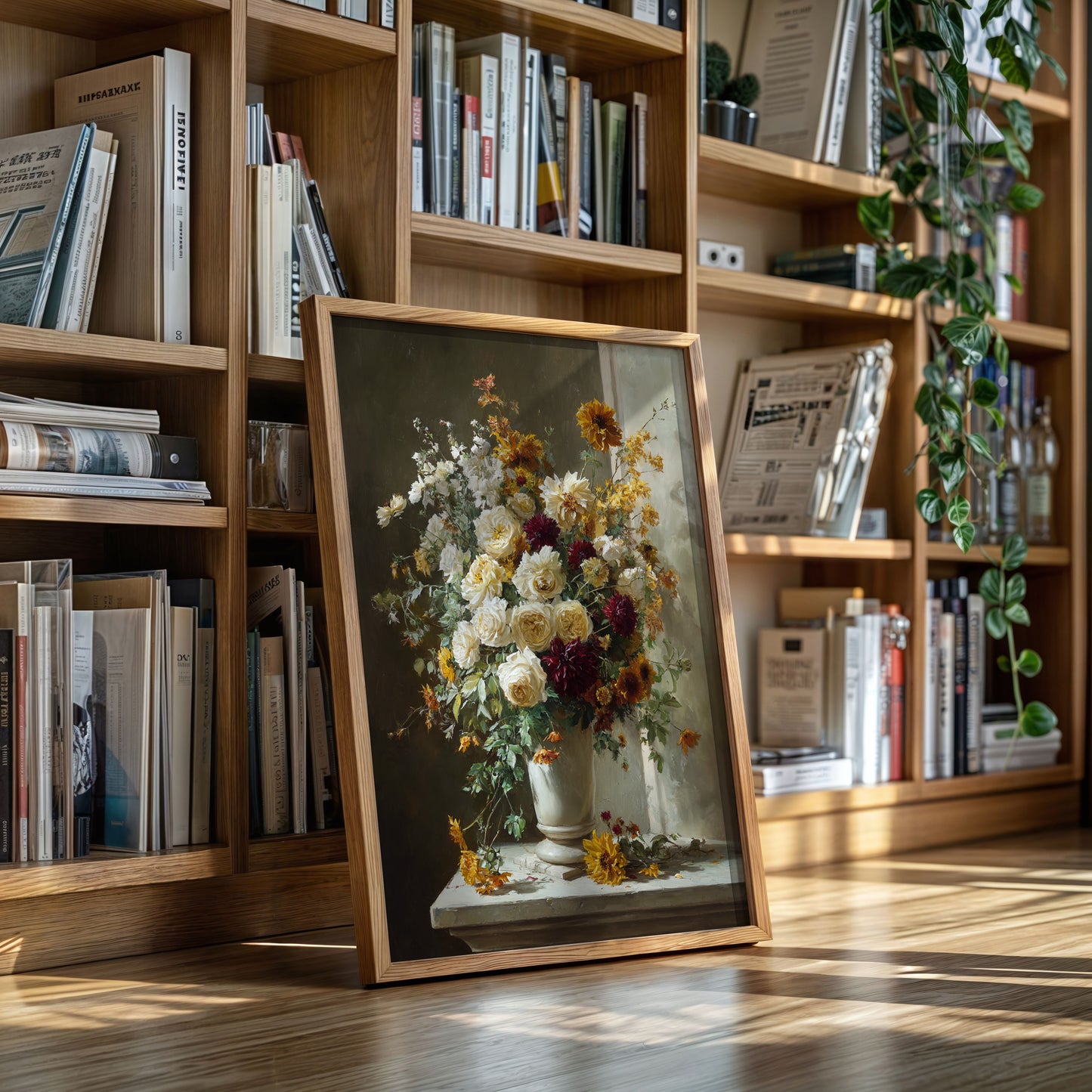 Roses And Dahlias Paint Autumn's Symphony